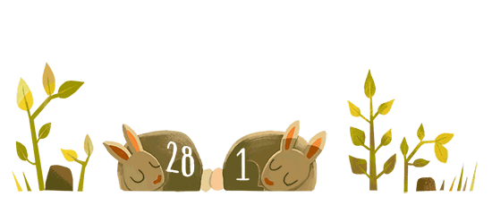 google leap year bunnies